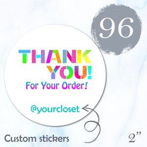 96 Thank You Stickers
